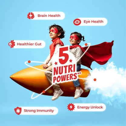 Good Monk Superheroes Milk Mix (Vanilla): Improves Energy, Immunity, Brain, Eye & Gut Health